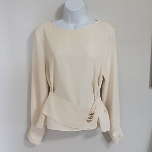 J.O.A. womens ivory blouse